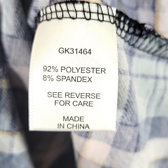 Allison Andrews Boho Winter Plaid Flannel Tiered Ruffle Hemline Blouse Size M - Picture 7 of 9